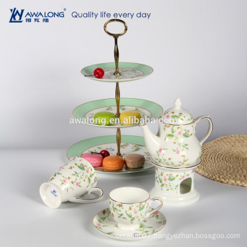 plain floral pattern bone china coffee cup set grace high tea set